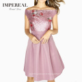 New design sequin sexy summer light color strapless ladies club evening short dresses for sale